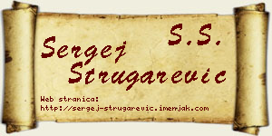 Sergej Strugarević vizit kartica